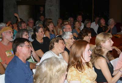 The audience shouts during "West Texas Waltz"