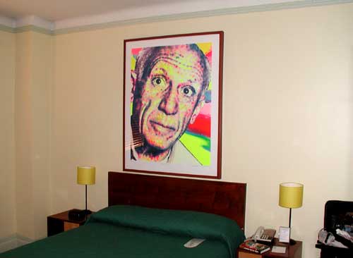 picasso in our room at the Gershwin