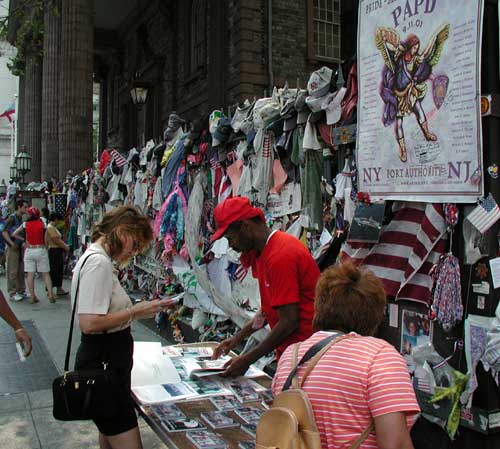 Street vendor at Ground Zero