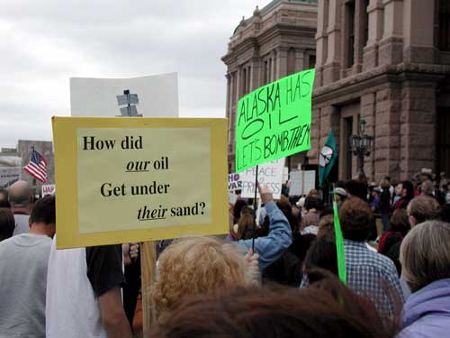 Our oil, their sand.