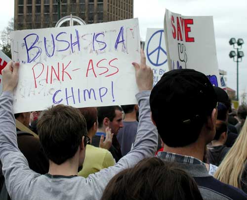 Bush chimp sign